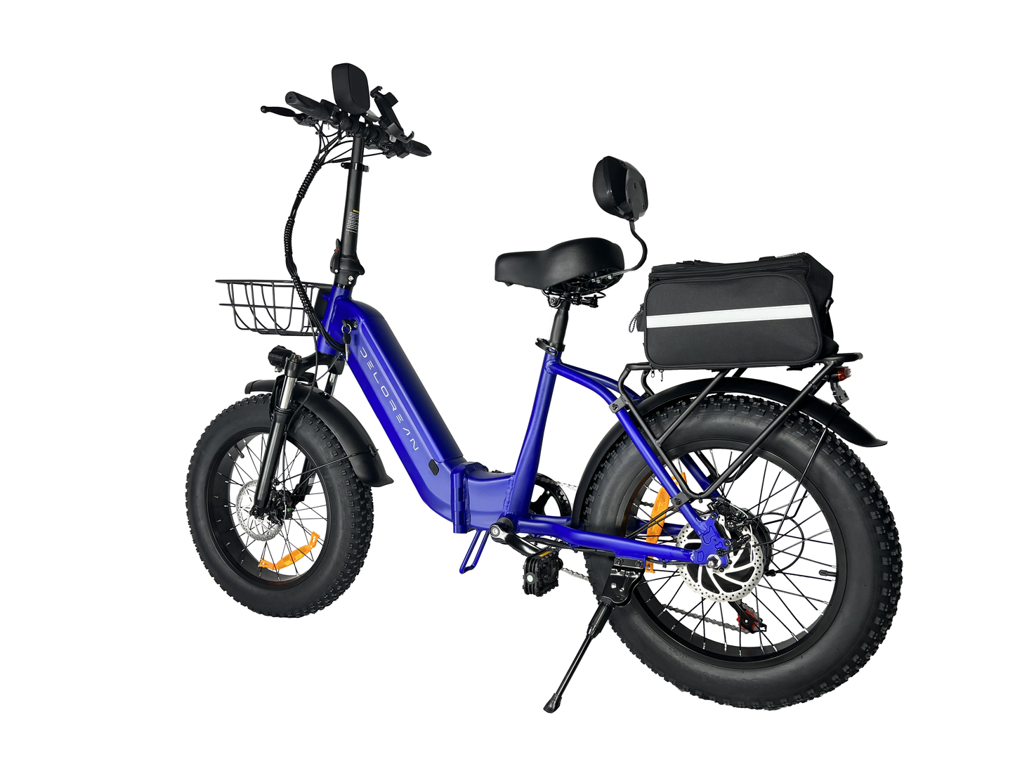 Delorean DM600-Sport Foldable Fat Tire E-Bike (Blue)