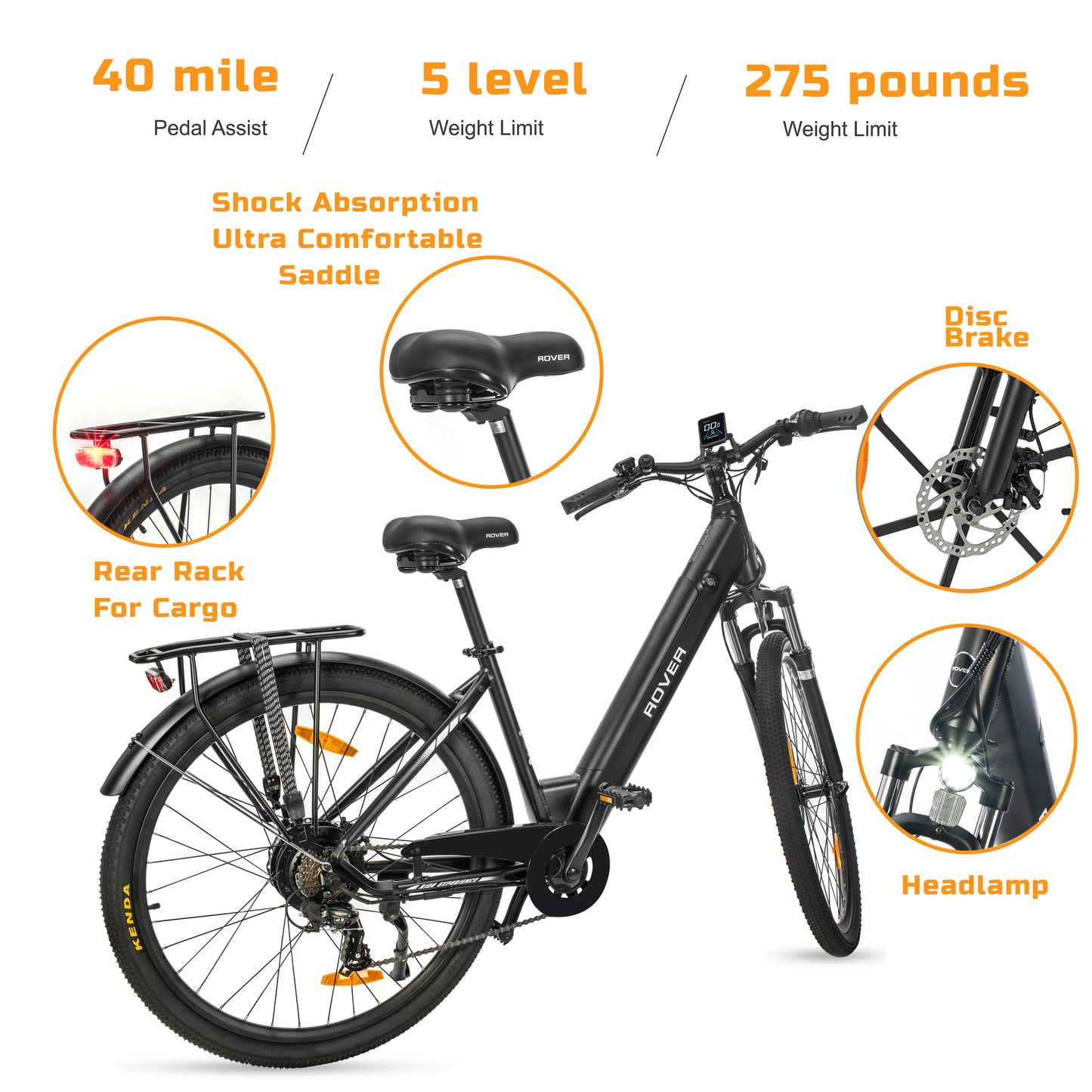 ROVER Trekking Mountain & City e-Bike