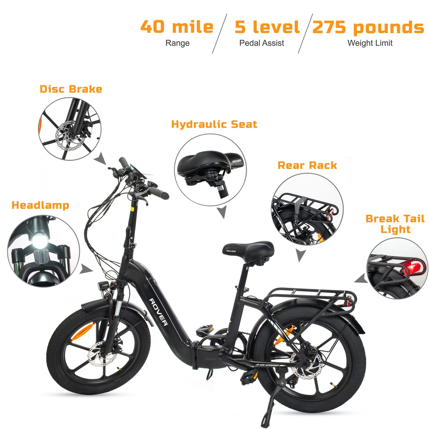 ROVER FOLDABLE CITY E-BIKE