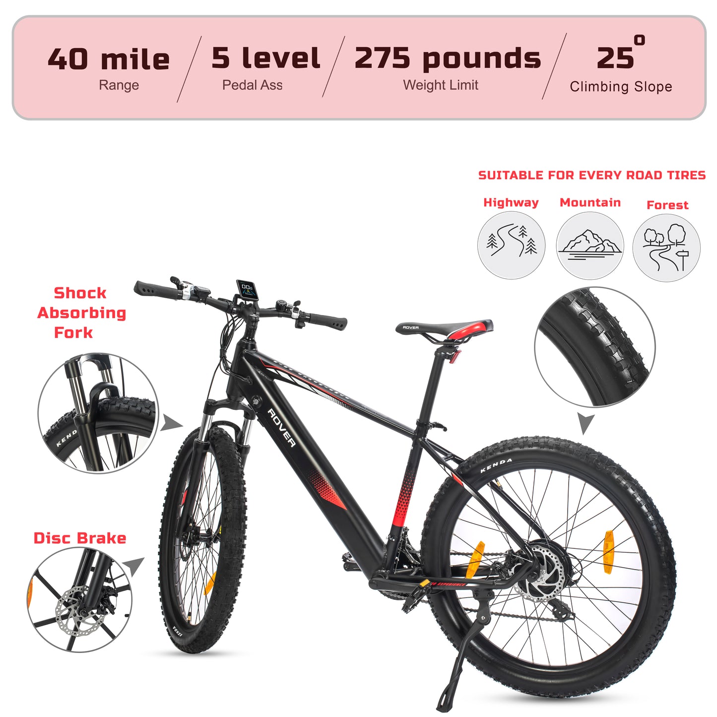 ROVER CLIMBER - Mountain & City e-Bike