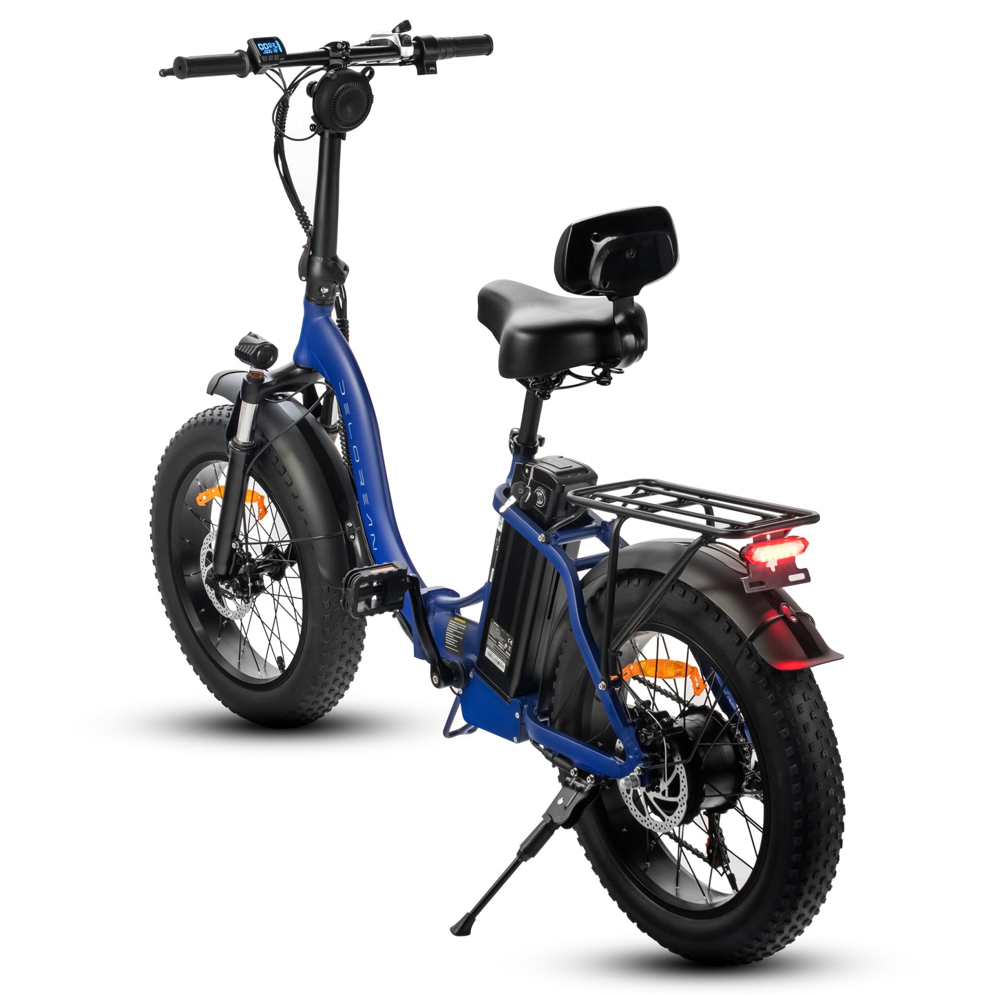 Delorean DM500-Sport Foldable Fat Tire E-Bike (Blue)