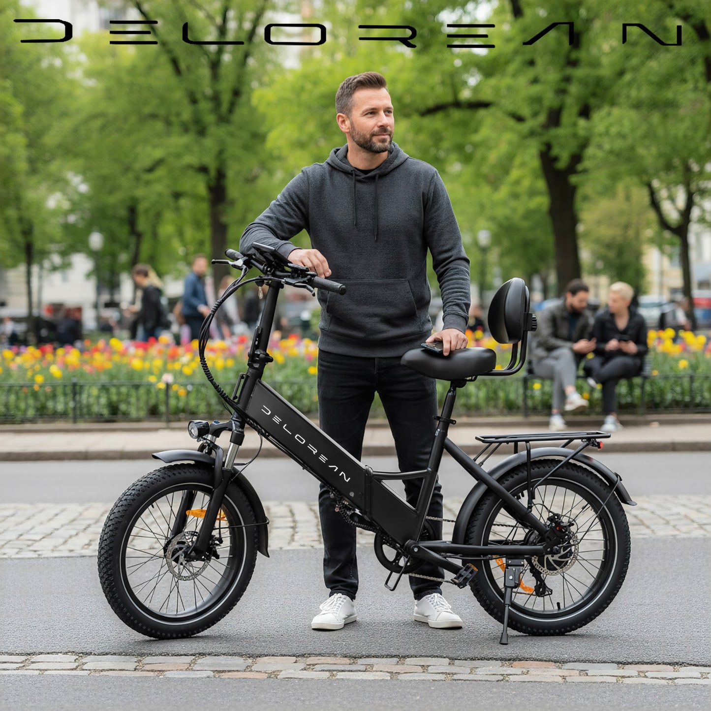 Delorean DM800-Sport Foldable Fat Tire E-Bike