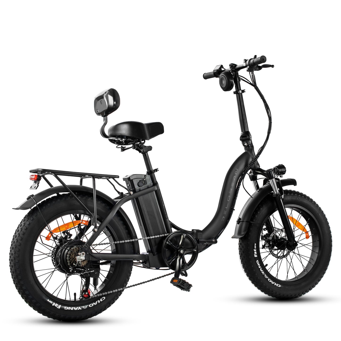 Delorean DM500-Sport Foldable Fat Tire E-Bike (Blue)