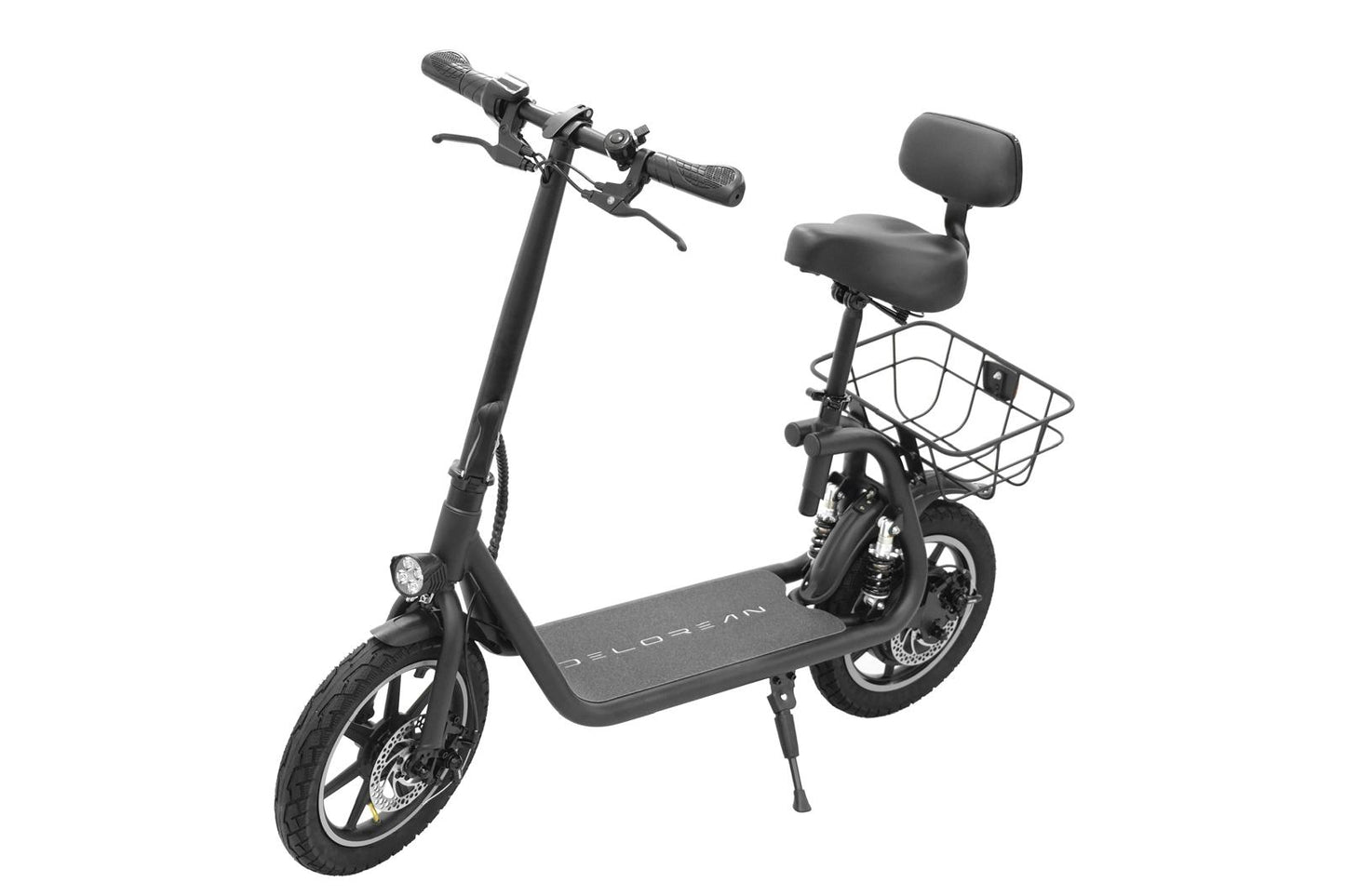 Delorean DS14-SMax Hybrid Seated Scooter (Black)