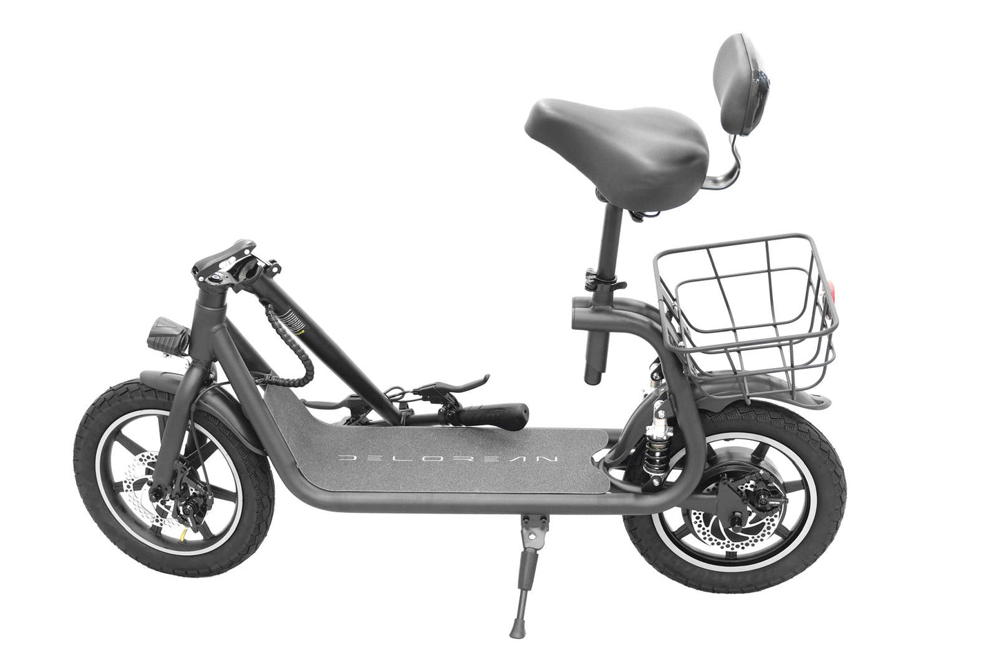 Delorean DS14-SMax Hybrid Seated Scooter (Black)