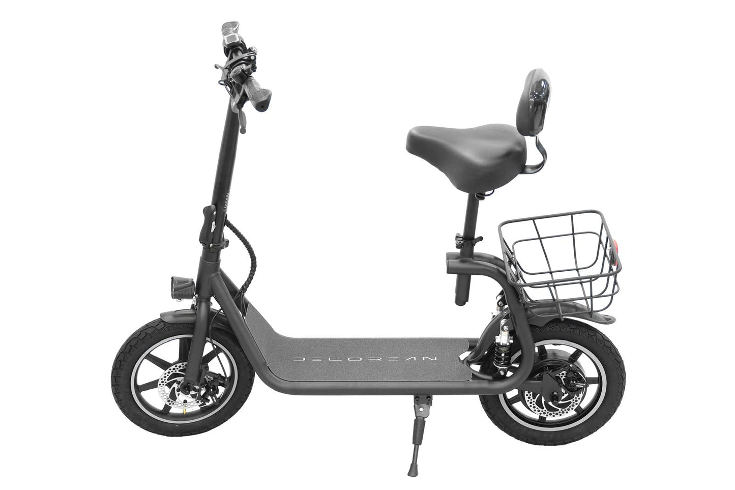 Delorean DS14-SMax Hybrid Seated Scooter (Black)